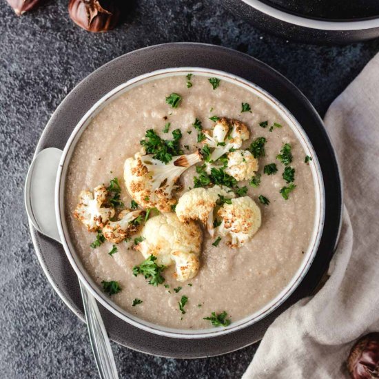 Roasted Cauliflower Soup