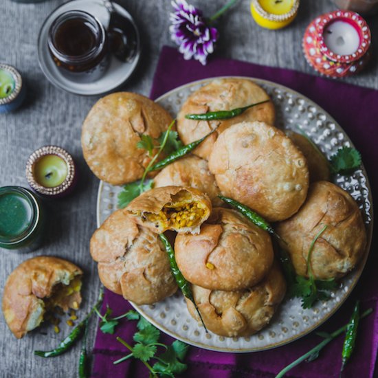 Moong Daal Khasta Kachori (Spiced M