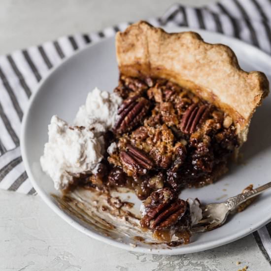 chocolate bourbon pecan pie