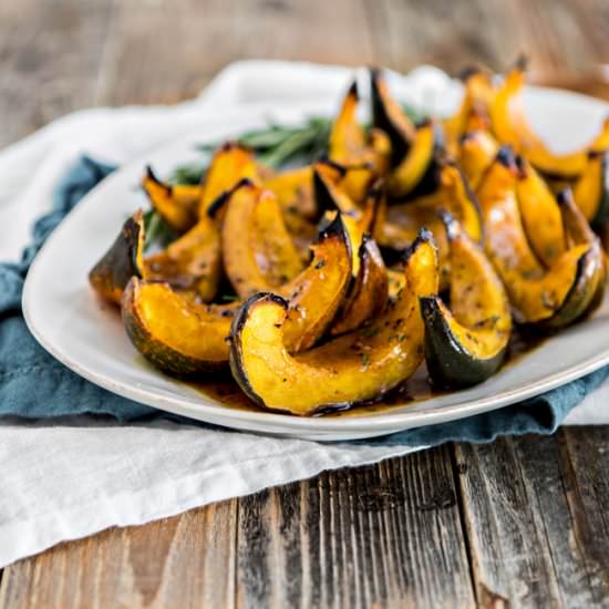 Apple Cider Roasted Squash