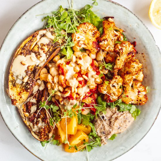 EGGPLANT & CAULIFLOWER BOWL