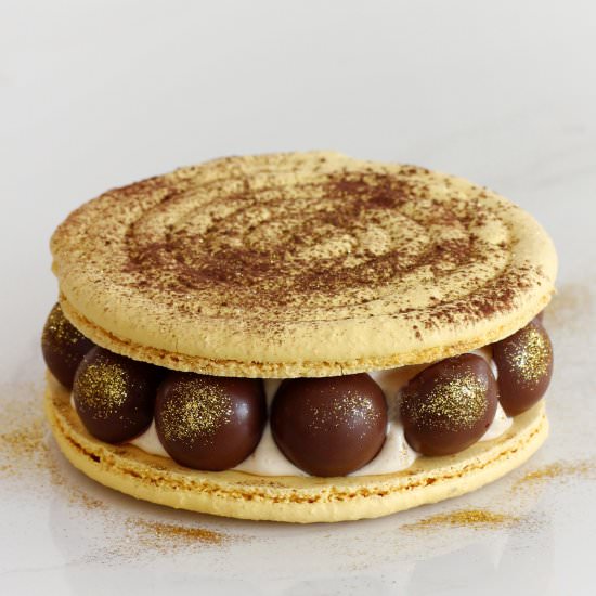 Peanut Butter Macaron Cake