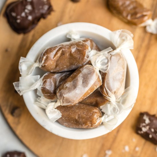 Healthy Salted Caramel Bites