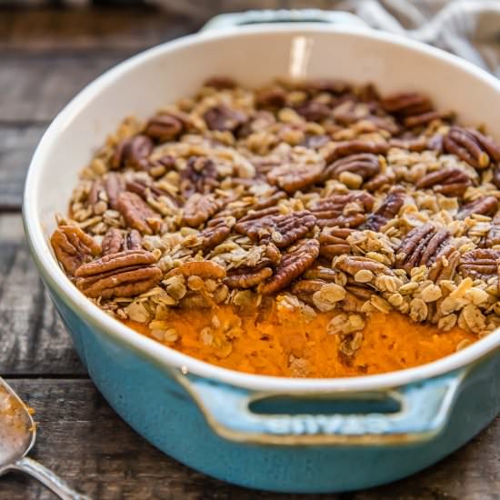 Lower Sugar Sweet Potato Casserole