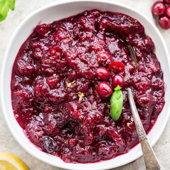 Easy Cranberry Sauce Recipe