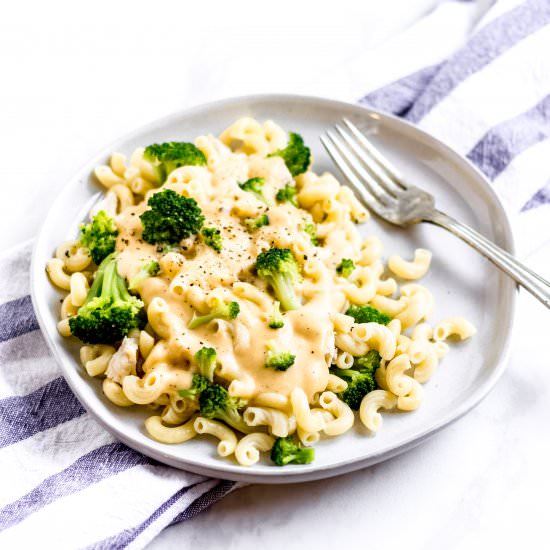 Broccoli + Chicken Mac & Cheese