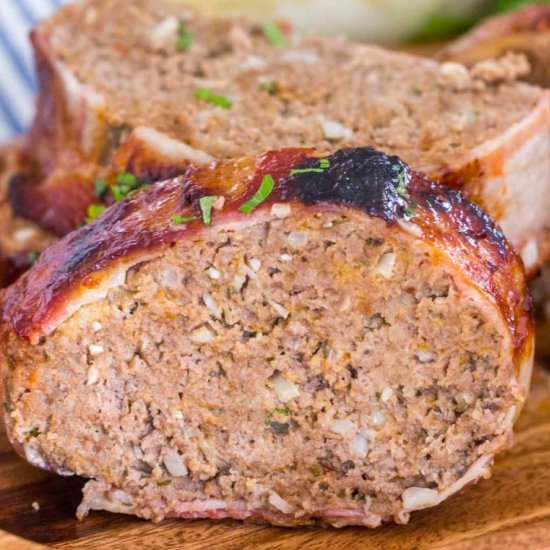 Best Bacon Wrapped Meatloaf