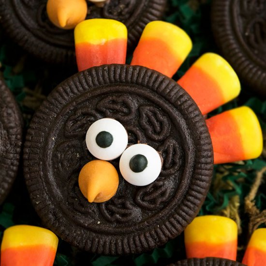 Easy Oreo Turkey Cookies