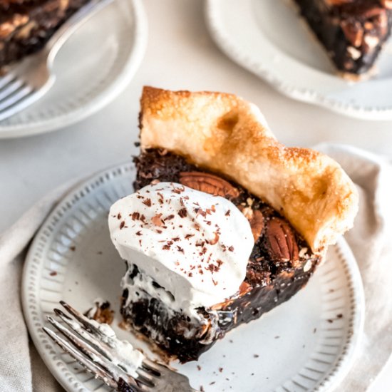 Chocolate Bourbon Pecan Pie