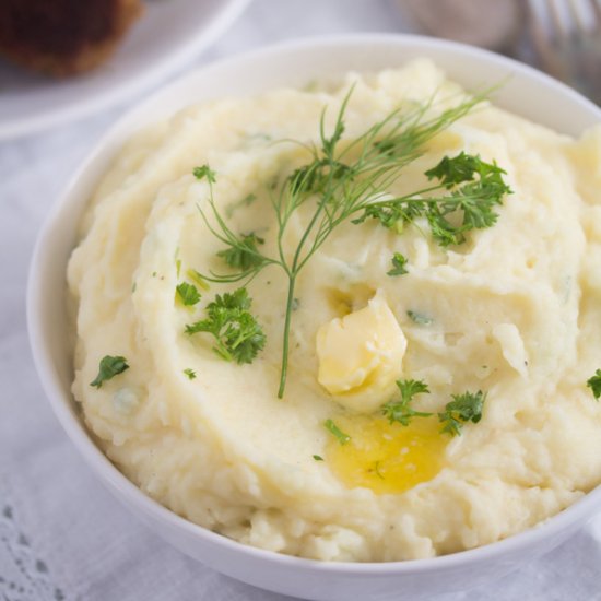 Garlic Parmesan Mashed Potatoes