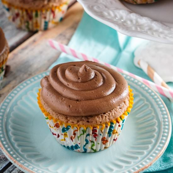 Spiced Nutella Cupcakes