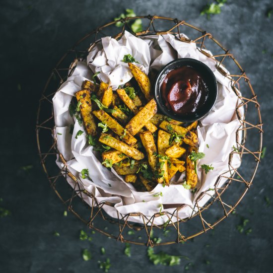 Baked Ras-el-Hanout Fries