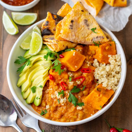 instant pot sweet potato curry