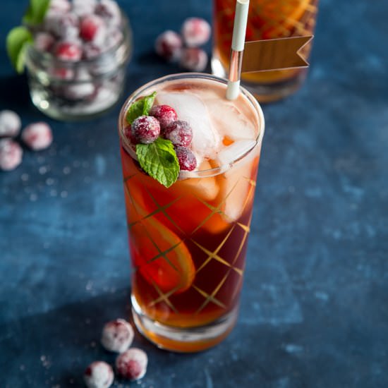 Cranberry Pimm’s Cup Cocktail