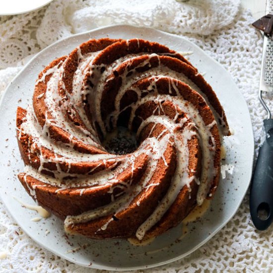 PUMPKIN, ORANGE AND RYE BUNDT CAKE