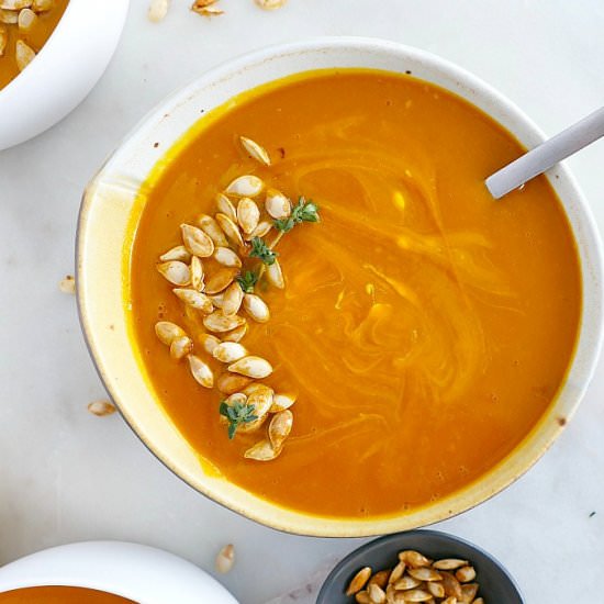 Apple Ginger Kabocha Squash Soup