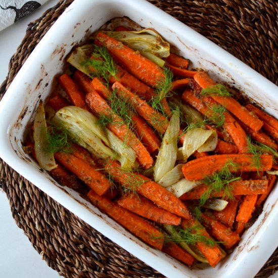 Roasted Carrots and Fennel