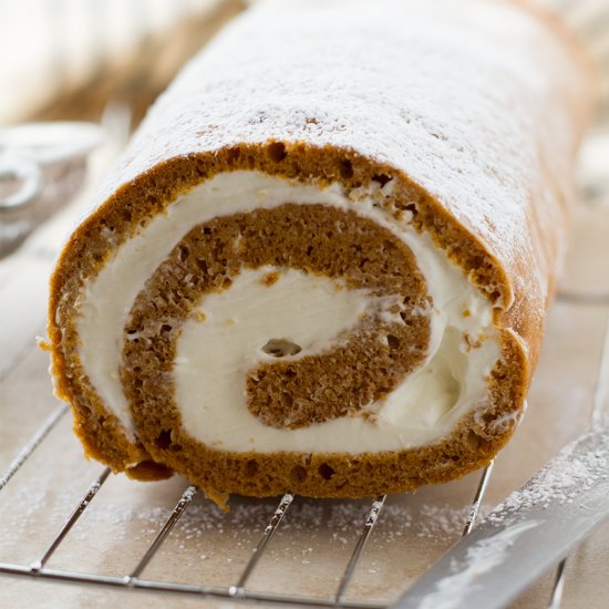 Pumpkin Roll Cake