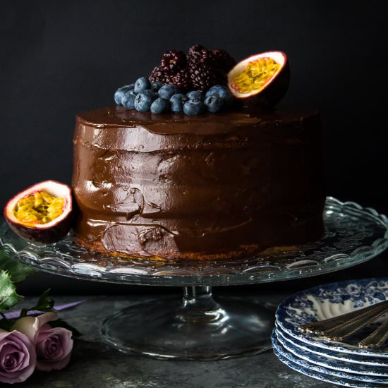 Healthy Chocolate Birthday Cake