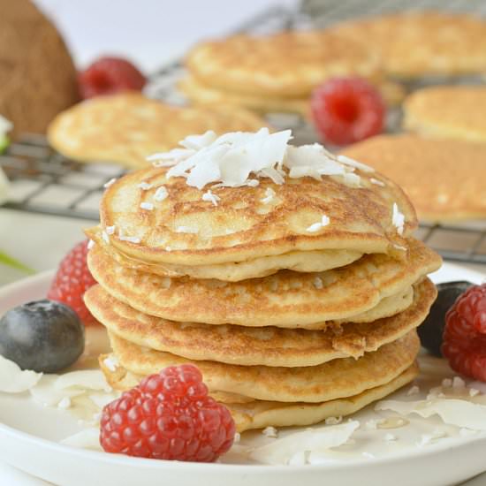 Low Carb Coconut Flour Pancakes