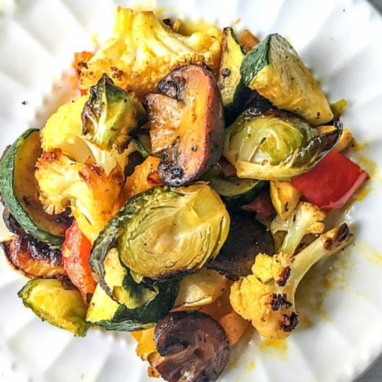 Red Palm Oil Roasted Vegetables