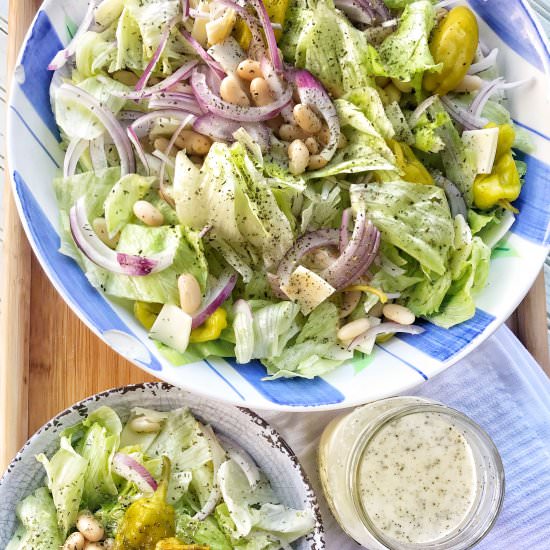 Simple Salad with Creamy Italian