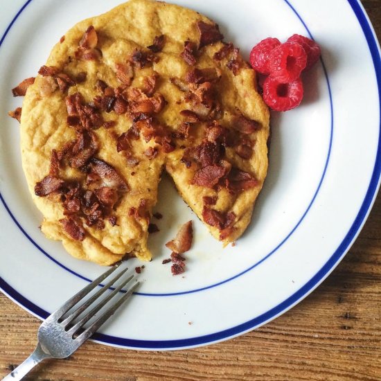 Plantain Bacon Pancake