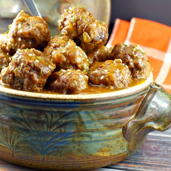 Slow Cooker Sweet & Sour Meatballs