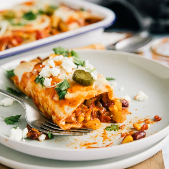 Easy Chicken Enchiladas