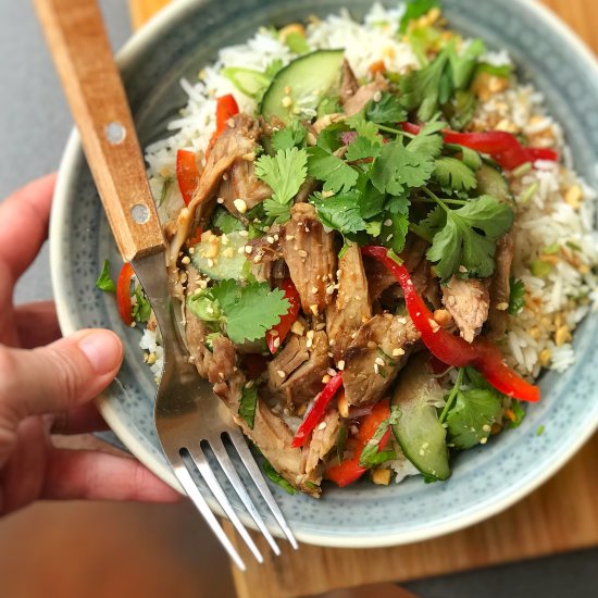 Lamb Salad Rice Bowls