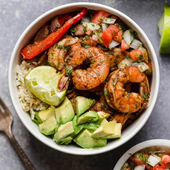 Shrimp Fajita Bowls