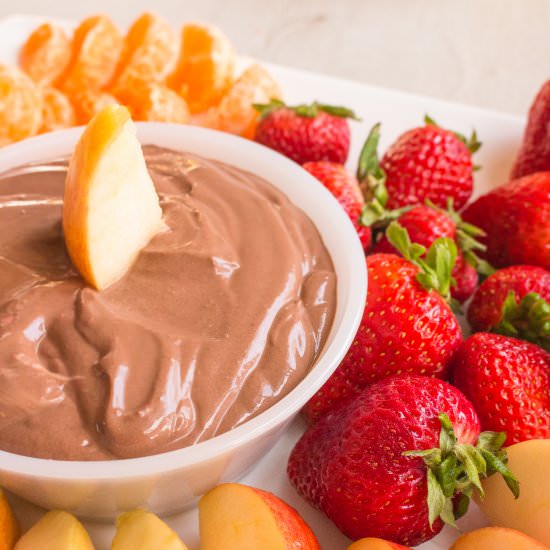 Healthy Chocolate Fruit Dip