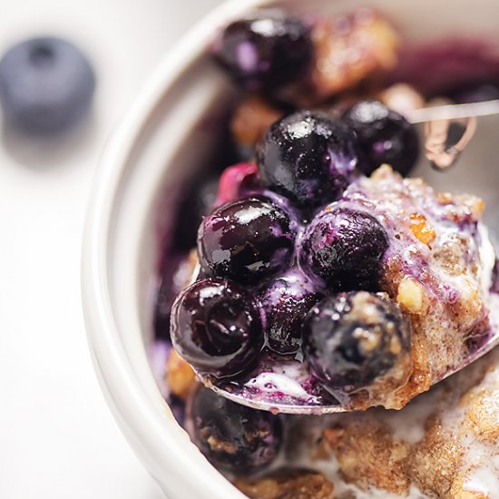 Low Carb Blueberry Crisp