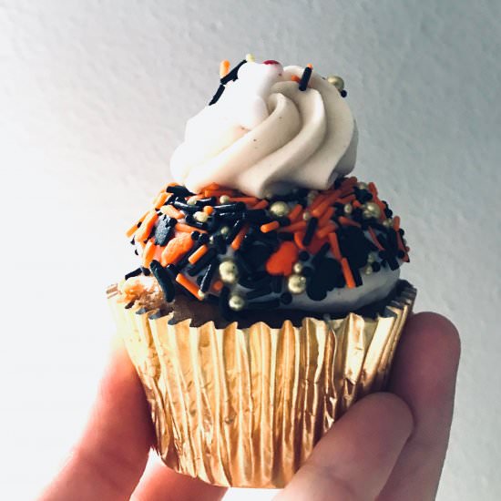 Smoked pumpkin cupcakes