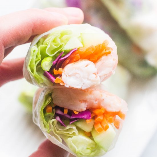 Fresh Shrimp Spring Rolls