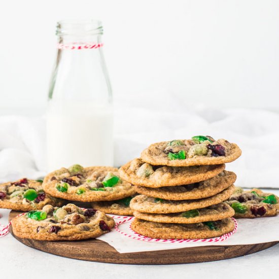 One Bowl Fruitcake Cookies