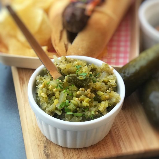 5-Minute Sweet Pickle Relish