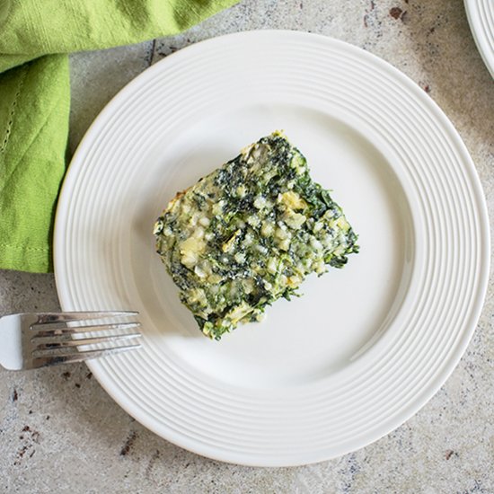 Creamed Spinach Soufflé