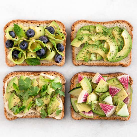 Avocado Toast Recipes – 4 Ways