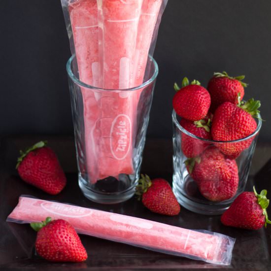 Strawberry Freezer Pops