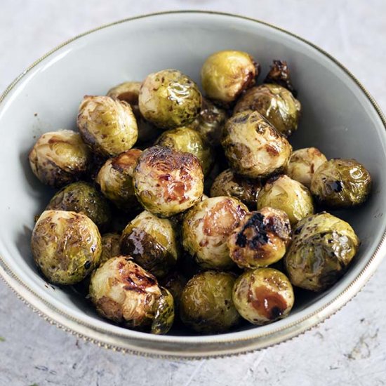 Roasted balsamic Brussels sprouts