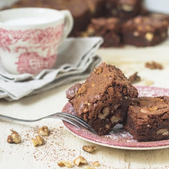 Walnut brownie