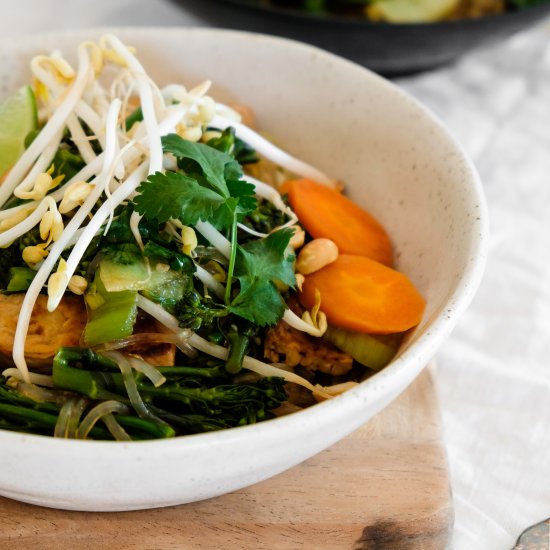 Tempeh Noodle Stir Fry