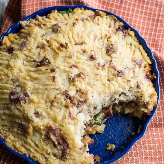 Leftover Thanksgiving Shepherds Pie