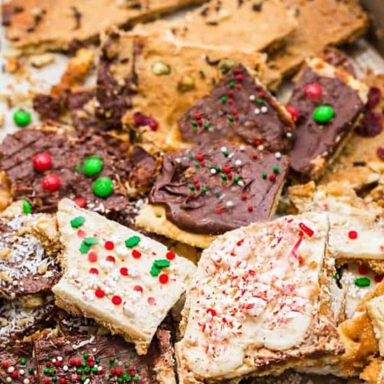 Christmas Cracker Toffee Candy