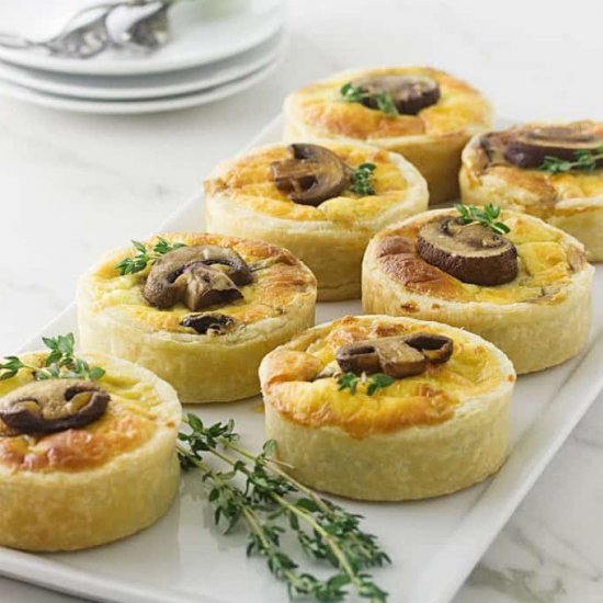 Mushroom Goat Cheese Tart