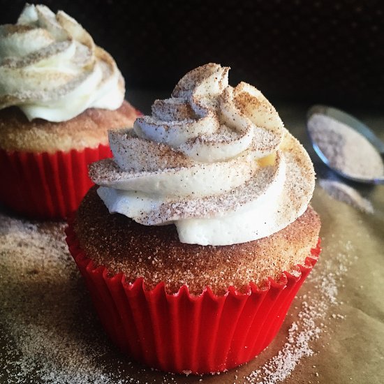 Churro Cupcakes