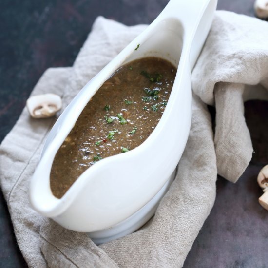 Instant Pot Vegan Mushroom Gravy