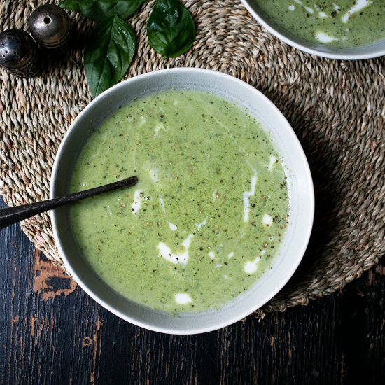 Spinach and Broccoli Coconut Soup