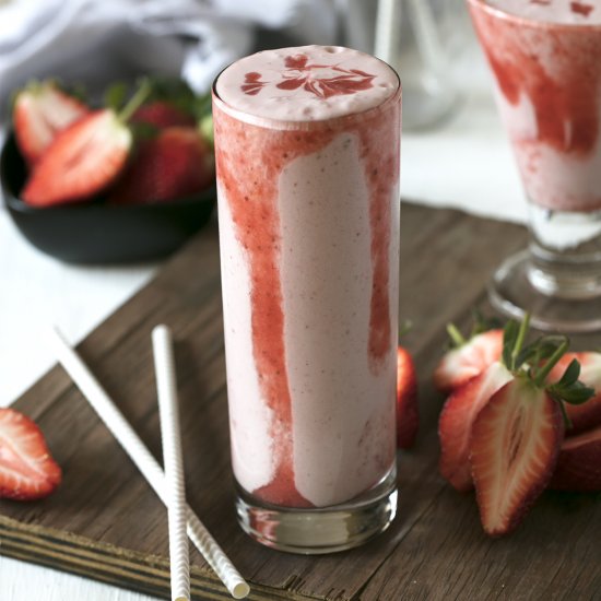 Vegan Strawberry Milkshake